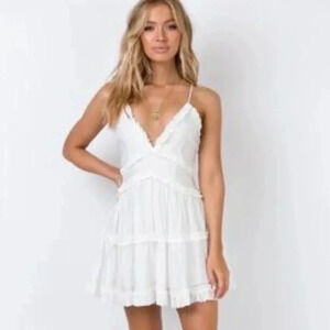 Princess Polly Ruffled Mini Dress‎ New*